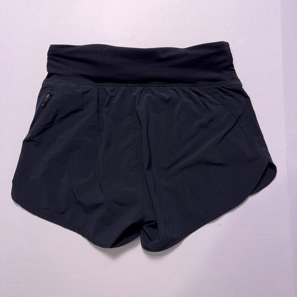 Nike Dri-Fit Eclipse Shorts Womens XS Black Love Swoosh Running - Picture 2 of 8